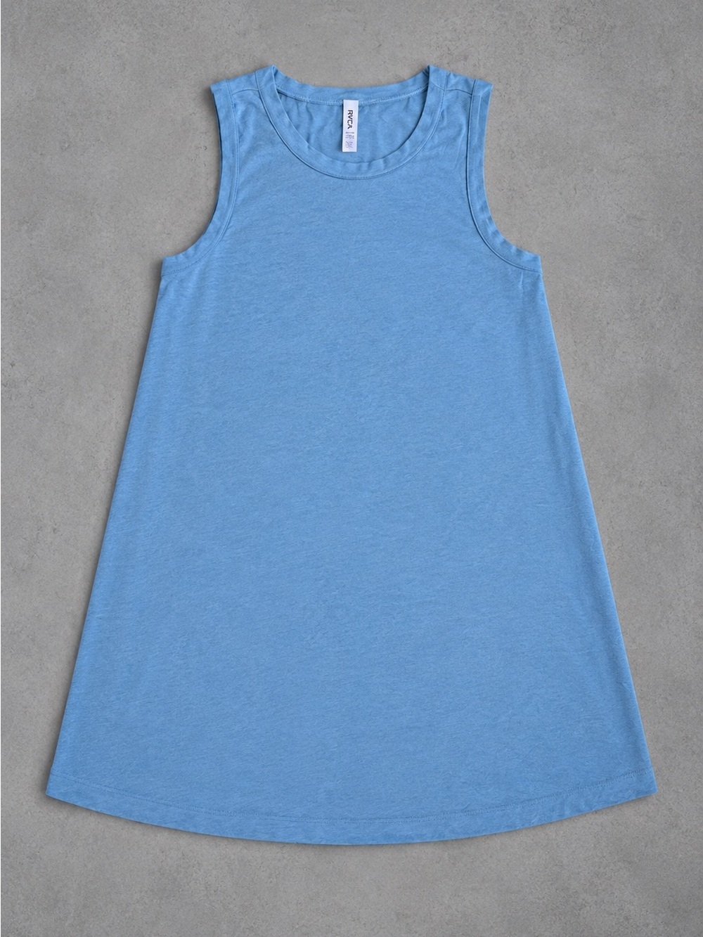 RVCA Light Blue Crew Neck XS Dress